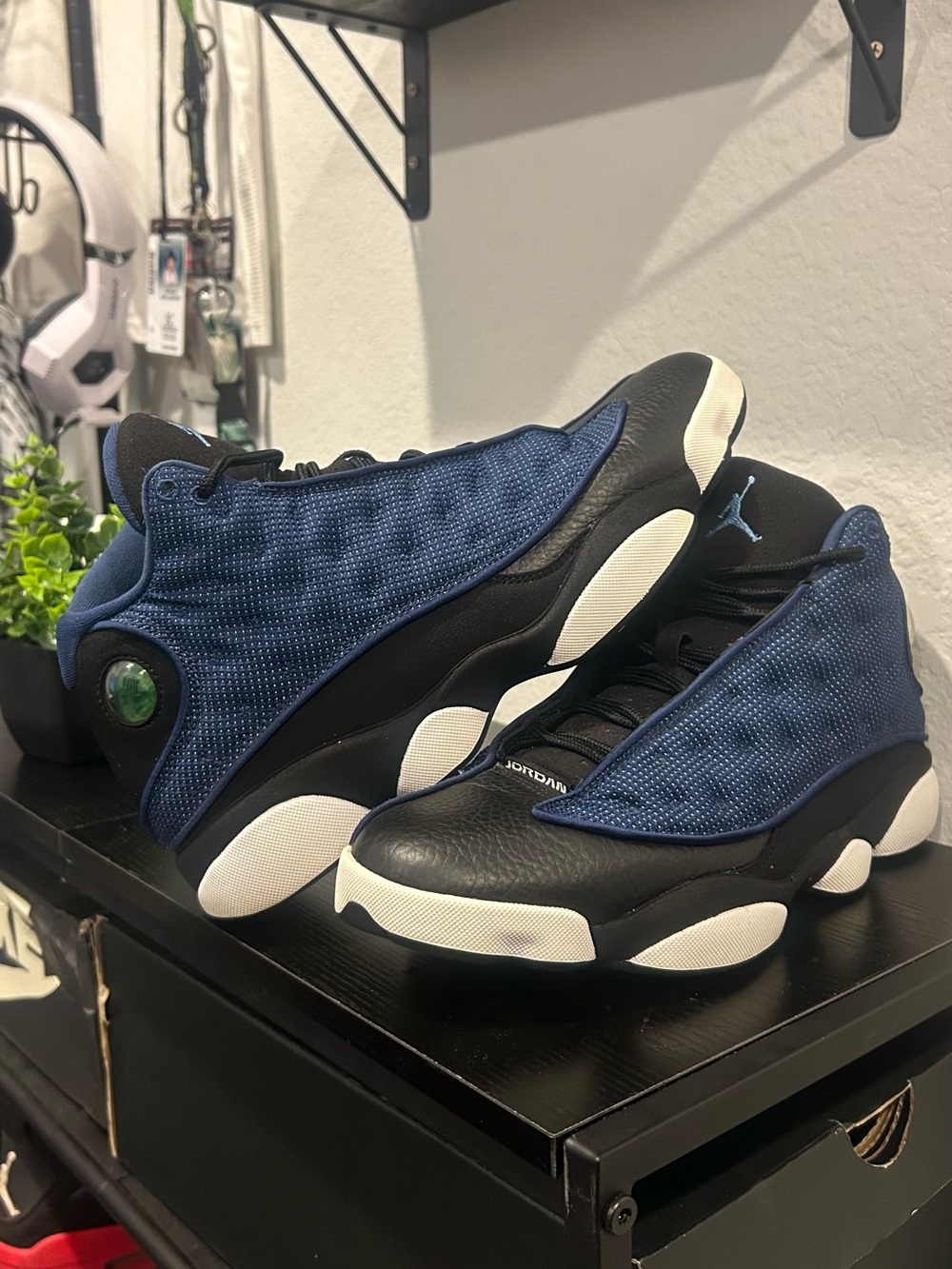 Jordan Men's Mid-Top Sneakers — Navy & Black